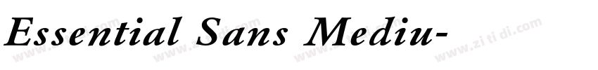 Essential Sans Mediu字体转换